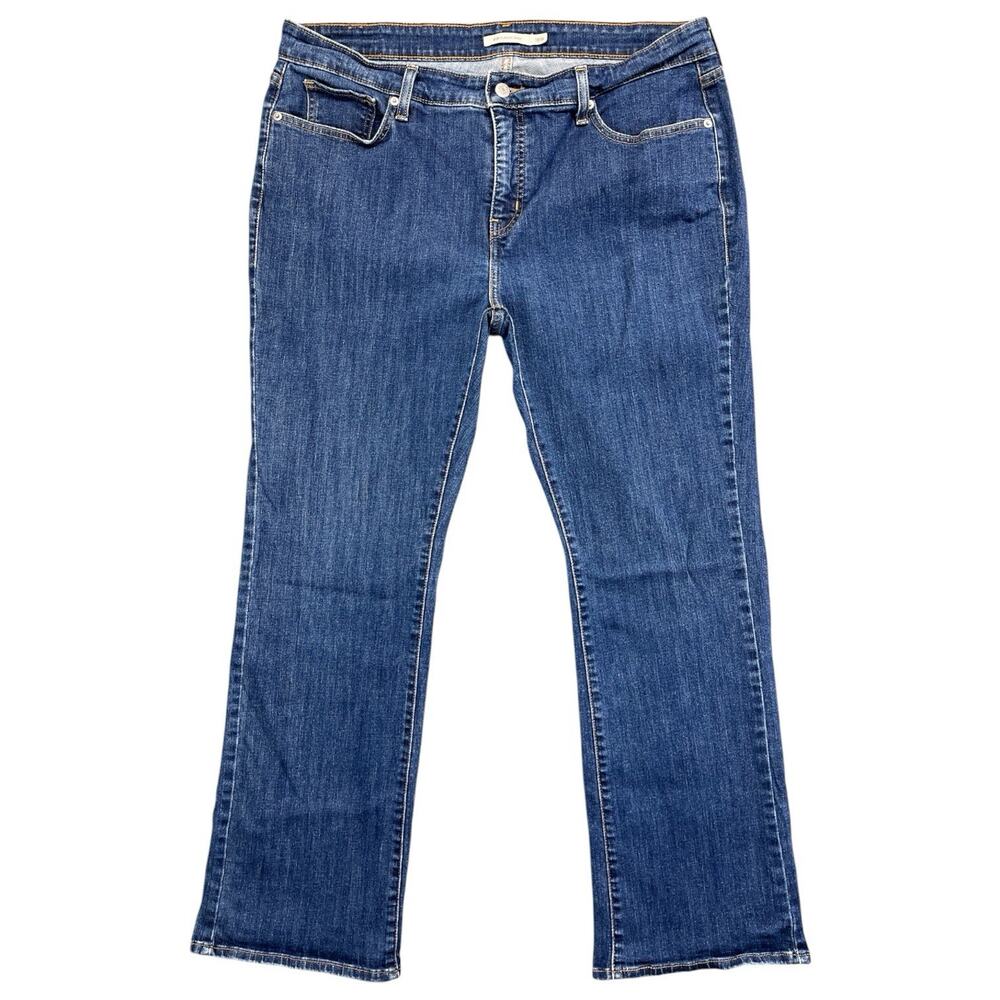 Levi’s 415 Classic Boot Women’s Plus Jeans 18W Dark Wash Stretch Denim
